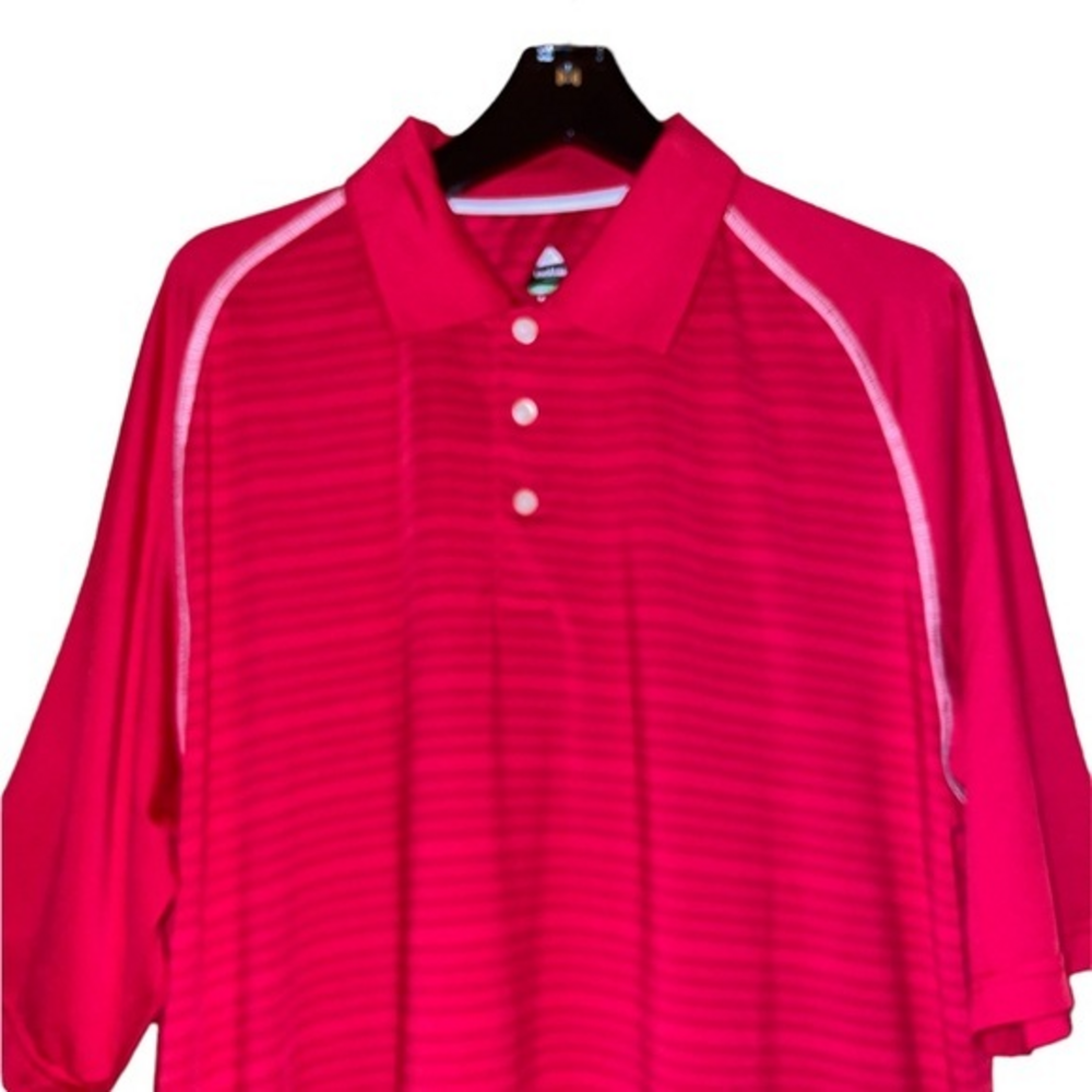 Bolle Golf Men’s Tech Polo Shirt‎ Wicking Performance Activewear Red Size XL